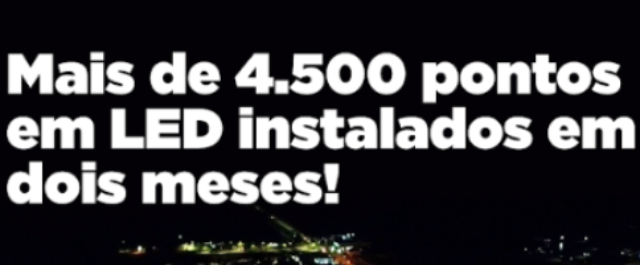 Ilumina Paulo Afonso já instalou mais de 4.500 pontos em LED em dois meses de trabalho