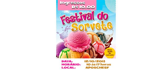 Maçonaria promoverá festival de sorvete na sexta-feira (12)