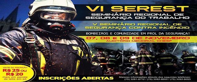Corpo de Bombeiros realiza 6° Seminário de Segurança no Trabalho em Paulo Afonso 