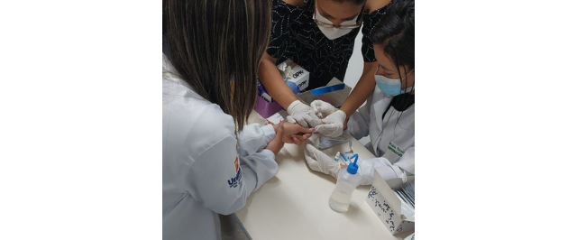 CTA promove mais uma capacitação de testes rápidos de HIV e Sífilis para os alunos de Enfermagem