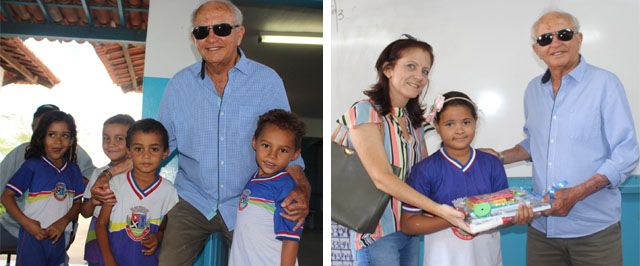Prefeito visita escolas do Rio do Sal, Lagoa da Pedra e Malhada Grande