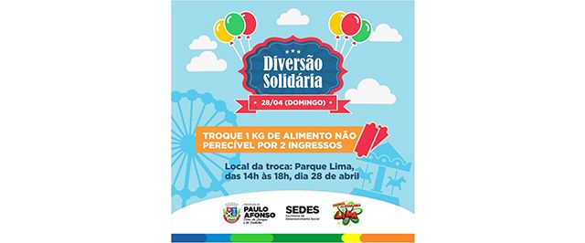 Campanha troca alimentos por ingressos do parque de diversões Lima