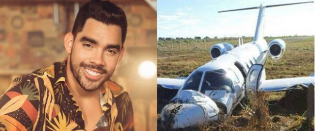 Avião cai em Sergipe com o cantor Gabriel Diniz