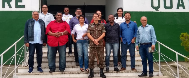 1ª Companhia de Infantaria reúne imprensa pauloafonsina para divulgar ações e calendário da semana do soldado