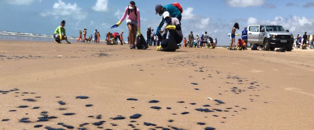 Mais de 850 toneladas de óleo já foram recolhidas do litoral sergipano, diz Adema