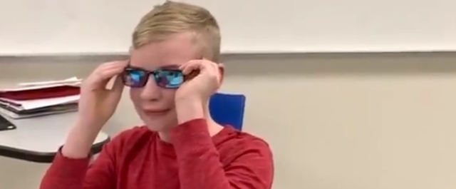 Menino com daltonismo severo recebe óculos especiais e vê cores pela primeira vez