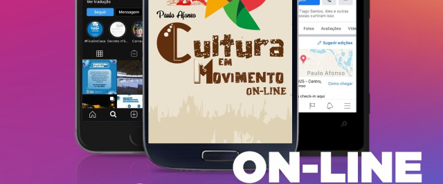 Projeto Cultura em Movimento terá formato on-line