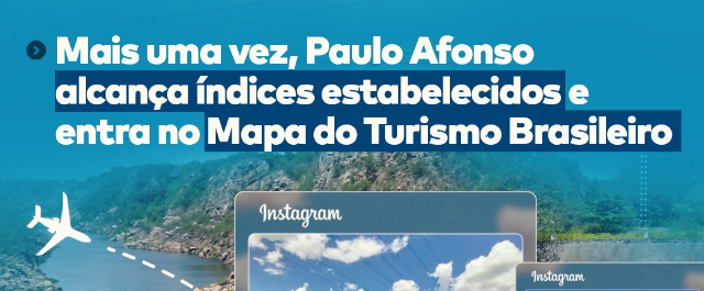 Paulo Afonso recebe certificado de integração do Mapa do Turismo Brasileiro