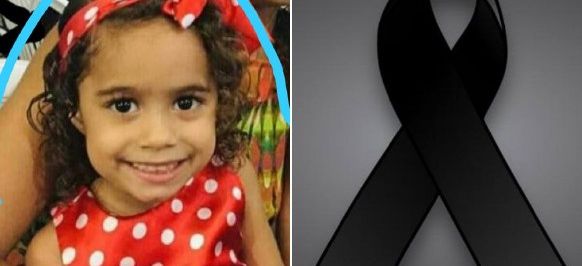 Faleceu a pequena Sabrina, de 4 anos, atacada por um cão da raça pitbull em Paulo Afonso (BA)