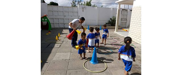 Coordenação de Educação Física Escolar desenvolve atividades com crianças da Creche Lar da Criança Feliz