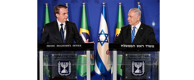 Bolsonaro anuncia criação de escritório de negócios em Jerusalém
