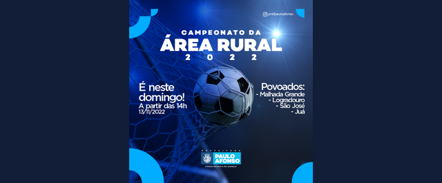 Campeonato da Área Rural de Paulo Afonso começa neste domingo (13)
