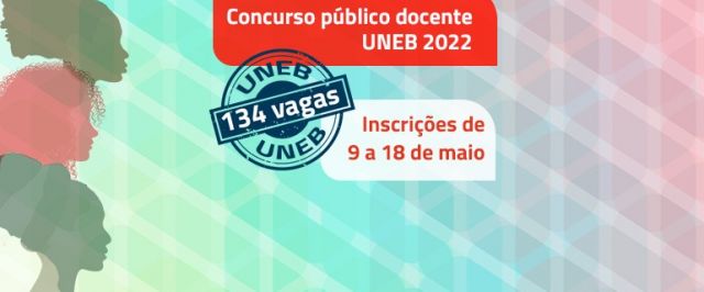 Concurso Docente: UNEB abre inscrições para 134 vagas na capital e interior (9 a 18 de maio)